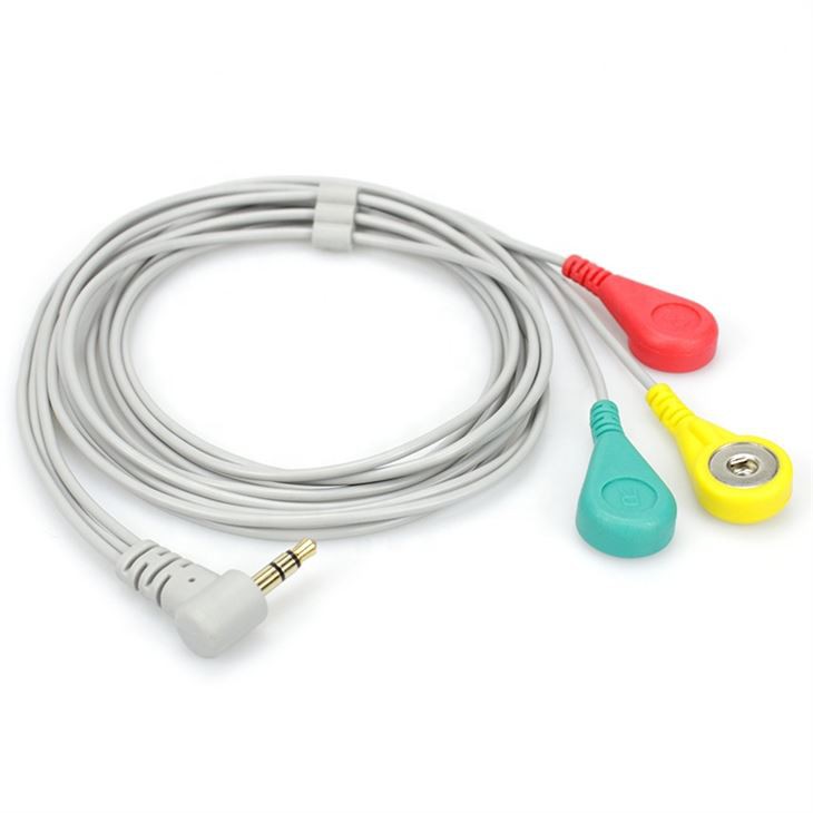 Medical ECG Electrode Adapter Cable Angle Plug